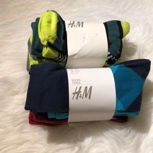 NWT H&M socks 7 packs x 2 size 2-4